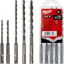 Milwaukee Σετ 5 Τρυπάνια SDS Plus για Δομικά Υλικά – 4932352338