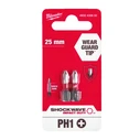 Milwaukee Shockwave 2pc Screwdriver Bit Set (Phillips / Allen) - 4932430850