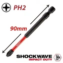 Milwaukee Μύτη Κατσαβιδιού Σταυρός PH2 Shockwave 4932430856
