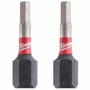 Milwaukee Μύτες SHOCKWAVE Allen 3x25mm Σετ 2τμχ - 4932430894