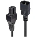 Lindy καλώδιο ρεύματος IEC C14 σε IEC C15 5m Μαύρο (Model 30403)