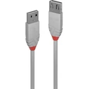 Lindy Καλώδιο Επέκτασης USB 2.0 Type A 0,5 m (USB-A αρσ. -> USB-A θηλ.), Ανθρα