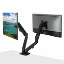 LINDY Dual Mount Desktop Gas Spring Monitor Arm - Black