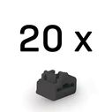 LINDY Κλείστρα Θύρας RJ45, Μαύρο, 20 τεμάχια