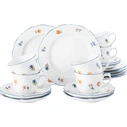 Tragar Porcelain Coffee Set for 6 People White Seltmann Vienna - 18 pcs