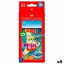 FABER-CASTELL Watercolor Colored Pencils for Children, 12-piece Cardboard Case