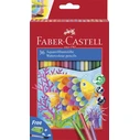 FABER-CASTELL Ξυλομπογιές Ακουαρέλ για Παιδιά 36 τμχ, Καρτονέτο Κουτί