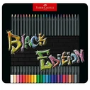 FABER-CASTELL Ξυλομπογιές Black Edition 24 τεμ. σε Μεταλλική Θήκη