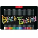 FABER-CASTELL Colored Pencils Black Edition - 36 pcs Metal Tin
