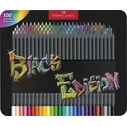 FABER-CASTELL Colored Pencils Black Edition 100-piece Metal Tin