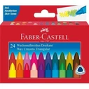 FABER-CASTELL Κηρομπογιές τριγωνικές 24τμχ - Κασετίνα