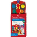 FABER-CASTELL Farbkasten Connector Watercolor Set, 24 colors (red)