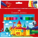 FABER-CASTELL Μαρκαδόροι Jumbo Super Washable 12 τεμάχια