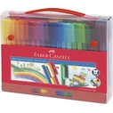 FABER-CASTELL Σετ 60 μαρκαδόρων Connector σε βαλιτσάκι