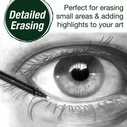 FABER-CASTELL Precision Eraser Pen (Radierstift) with 4 Replacement Eraser Refills - MPN 185610