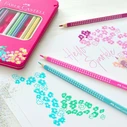 FABER-CASTELL Sparkle Colored Pencils 12-pack (Metal Tin)