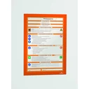 DURABLE Duraframe Μαγνητικά Κάδρα A4, Σετ 10 τεμαχίων, Πορτοκαλί