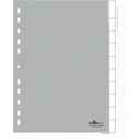 DURABLE Διαχωριστές PP (blanko) 10-τεμ., γκρι