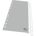 DURABLE Διαχωριστές PP (blanko) 10-τεμ., γκρι