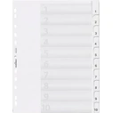 DURABLE Διαχωριστές PP (blanko) 10-τεμ., γκρι