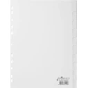 DURABLE Διαχωριστές PP (blanko) 10-τεμ., γκρι