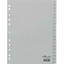 DURABLE Αριθμητικό διαχωριστικό A4 1-20, PP, αδιαφανές γκρι
