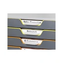 Durable Plastic Office Drawer Unit 7-Drawer 28 x 35.6 x 29.2 cm Gray Varicolor 1657607