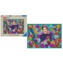 Ravensburger Puzzle Frida Kahlo's Paradise Parrot Monkey and Blooms 1000pcs