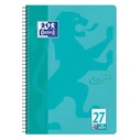 Oxford Collegeblock A4+ L.27 aqua - 80 φύλλα