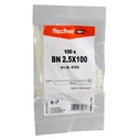 Fischer Δεματικά Καλωδίων 100 x 2,5 mm Διάφανο, 100 τεμάχια