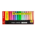 Stabilo Boss Μαρκάδοροι Υπογράμμισης 5mm Σετ 15 Χρωμάτων (7015-01)