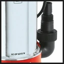 Αντλία βρόμικου νερού Einhell GC-DP 6315 N (630W, κόκκινο/ανοξείδωτο)