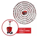 Einhell Power X-Change Akku-Streuwagen GE-SR 18/22 Li-Solo, 18 V (κόκκινο/μαύρο, χωρίς μπαταρία και φορτιστή)