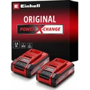 Μπαταρία Power X-Change Plus TWIN-PACK 18V 3,0Ah (κόκκινο/μαύρο, 2 τεμ., χωρίς φορτιστή) - Einhell