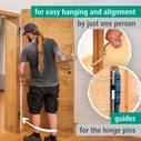 Door Leaf Assembly Kit, 3 Pieces — Wolfcraft WF3674000