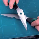 Wolfcraft Household Scissors 21.5 cm Black with Metal Blade WF4164000