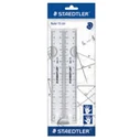 STAEDTLER Γραμμή 15 cm πλαστική διαφανής (σετ 2 τεμαχίων)