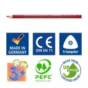 STAEDTLER Noris Club Τριγωνικά χρωματιστά μολύβια - Σετ 36 τεμαχίων