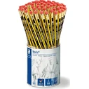 STAEDTLER Köcher Noris Ti - Σετ 72 μολύβια HB, εξάγωνο, με γόμα, μεταλλικό δοχείο