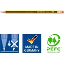 STAEDTLER Köcher Noris Ti - Σετ 72 μολύβια HB, εξάγωνο, με γόμα, μεταλλικό δοχείο