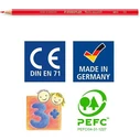 STAEDTLER Noris aqua - Water-soluble Colored Pencils Set, 12 pcs, Cardboard Case