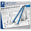 STAEDTLER Farbstift aqua Mars - Σετ ξυλομπογιών 24 τεμαχίων (100% PEFC)