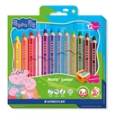 STAEDTLER Peppa Colored Pencils, 12 pcs, 100% PEFC