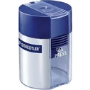 STAEDTLER Round Pencil Sharpener with Container, 1-Hole, Plastic, Model 511 001