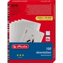 Herlitz θήκες εγγράφων A4 διαφανείς PP, 100 τεμάχια