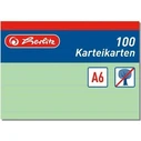 Herlitz Καρτέλες A6 γραμμωτές πράσινες - 100 τεμάχια