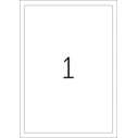 HERMA Self‑adhesive Labels White 190 x 275 mm (Film) – 25 Sheets