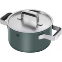 Zwilling Pure 5-piece Cookware Set 18/10 Stainless Steel, green