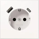 Εντοιχιζόμενη πρίζα SCHUKO Jung LS1520-15CAWW με USB Type-A & USB Type-C