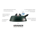 Krinner Comfort Grip+ M Christmas Tree Stand — up to 2.5 m / 12 cm trunk / 3.5 L reservoir